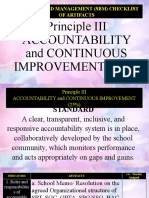 Principle III Accountability and Continuous Improvement (25%)