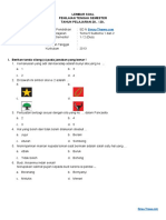 Soal & Jawaban PTS KELAS 1 (Tema 5 Subtema 1 Dan 2)