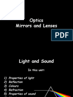 Optics Mirrors and Lenses