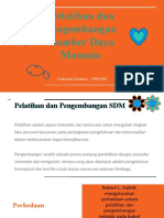 Pengembangan Dan Pelatihan SDM