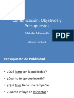 UADE Publi y Promo Objetivos y Presupuestos Clase