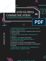 Local and Global Communication: in Multicultural Setting