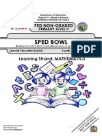 SPED - Non-Graded (Primary Level II) Mathematics Q4 - W4