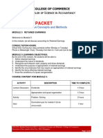 Module 5 Packet: College of Commerce