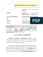 Giovanni Huenchupil  Coñomán- Demanda Despido Injustificado 