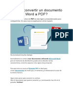 Cómo Convertir Un Documento Word A PDF