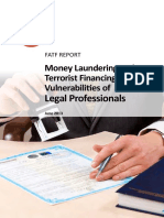 ML and TF Vulnerabilities Legal Professionals