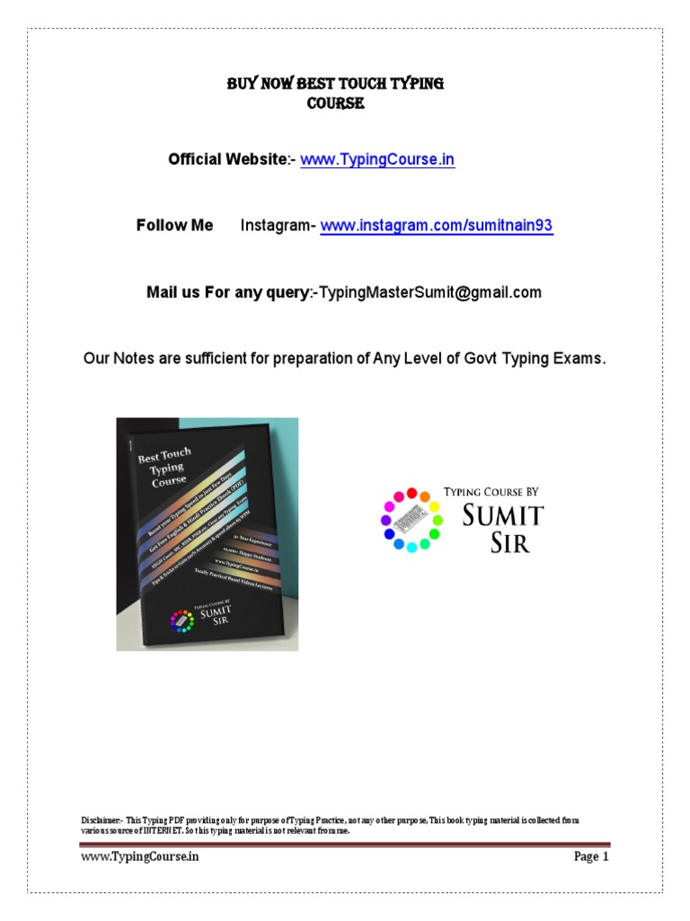 English Typing Practice Materials PDF | PDF | Capital Punishment | Violence