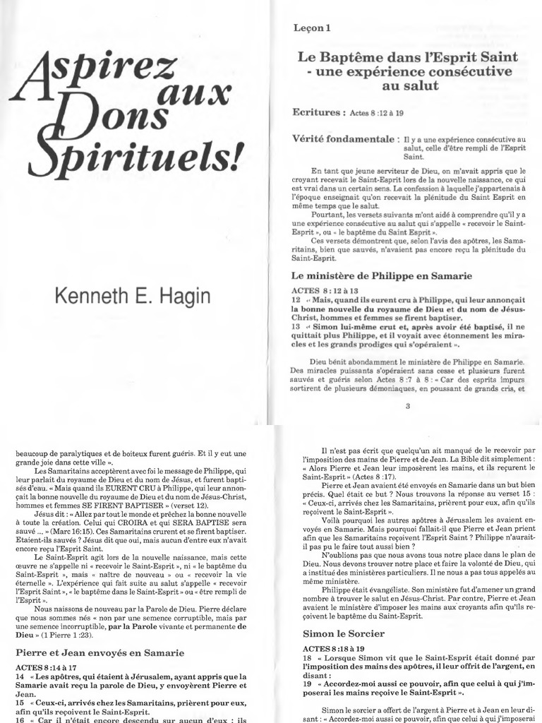 Aspirez Aux Dons Spirituels Kenneth Hagin Pdf