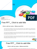 Set of Square Web Buttons PowerPoint Templates Widescreen
