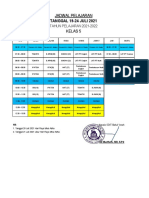 Jadwal Pelajaran Kelas 5 SDIT Baitul 'Izzah