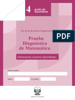 SEC 4 - Prueba Diagnóstica Matemática