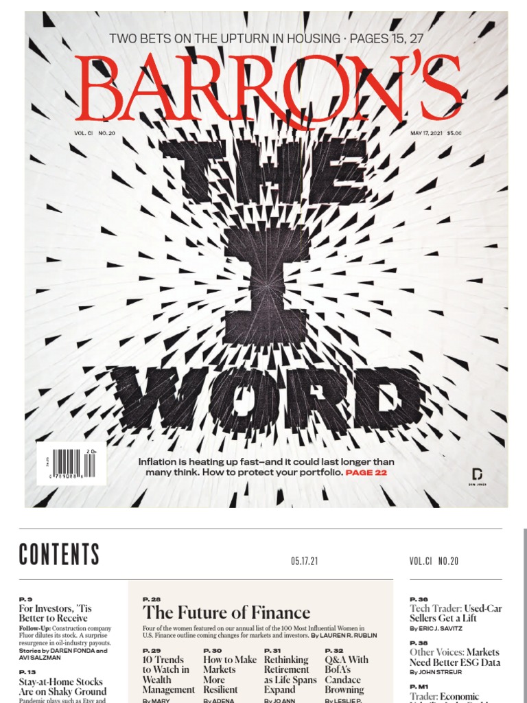 Barrons May 17 2021 Pdf Exchange Traded Fund Companies