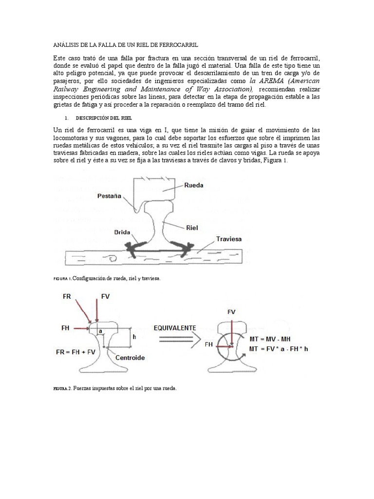 Ejem 3 DE UN RIEL DE FERROCARRIL | PDF | Fractura | Fatiga (material)