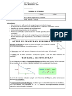 Teorema de Pitágoras y problemas resueltos