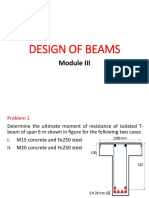 Design of Beams Module III Problem 1
