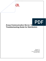 Avaya Communication Server 1000 Troubleshooting Guide for Distributors - PDF Free Download