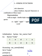 Python - String Functions String