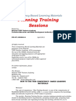 Plan Training Sessions