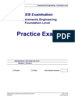 Practice Exam: IREB Examination