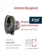 Manage Engine Maintenance for Leased Assets