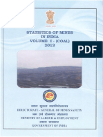 Statistics of Mines in India Volume-I (Coal) 2013