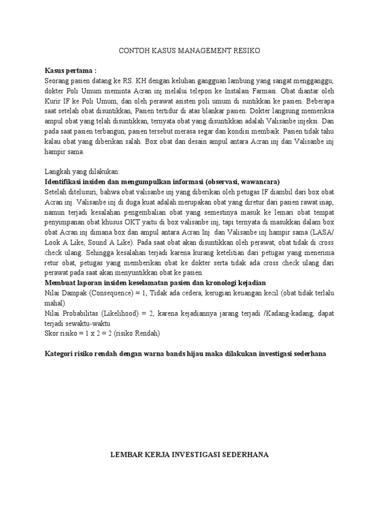 Kesalahan Obat: Kasus Valisanbe dan Acran | PDF