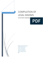 Compilation of Legal Maxims Statutory Co