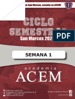 Guía de la semana 1 con temas de habilidades, matemática, lenguaje y más