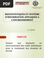 Cours de Biostatistique 26 09 2018