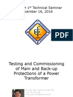TC of Main and Back Up Protections of Power Transformers