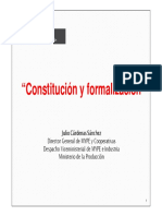 Constitución y Formalización - Ministerio de La Producción