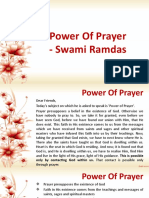 Power of Prayer - Swami Ramdas