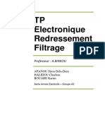 TP Electronique Redressement Filtrage