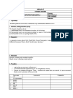 Activty 2 Command Line Skills For Systems Administration Fundamentals