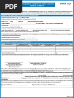 Credit Card Mandate Form