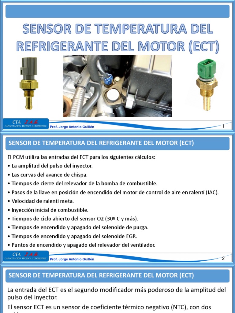 Funcionamiento del Sensor ECT | PDF | Resistor | Electromagnetismo