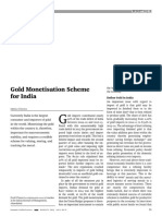 Gold Monetisation Scheme For India