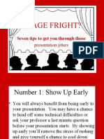 Stage Fright?: Seven Tips To Get You Through Those