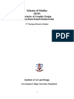 Scheme of Studies of Graphic Design 5th & 7th