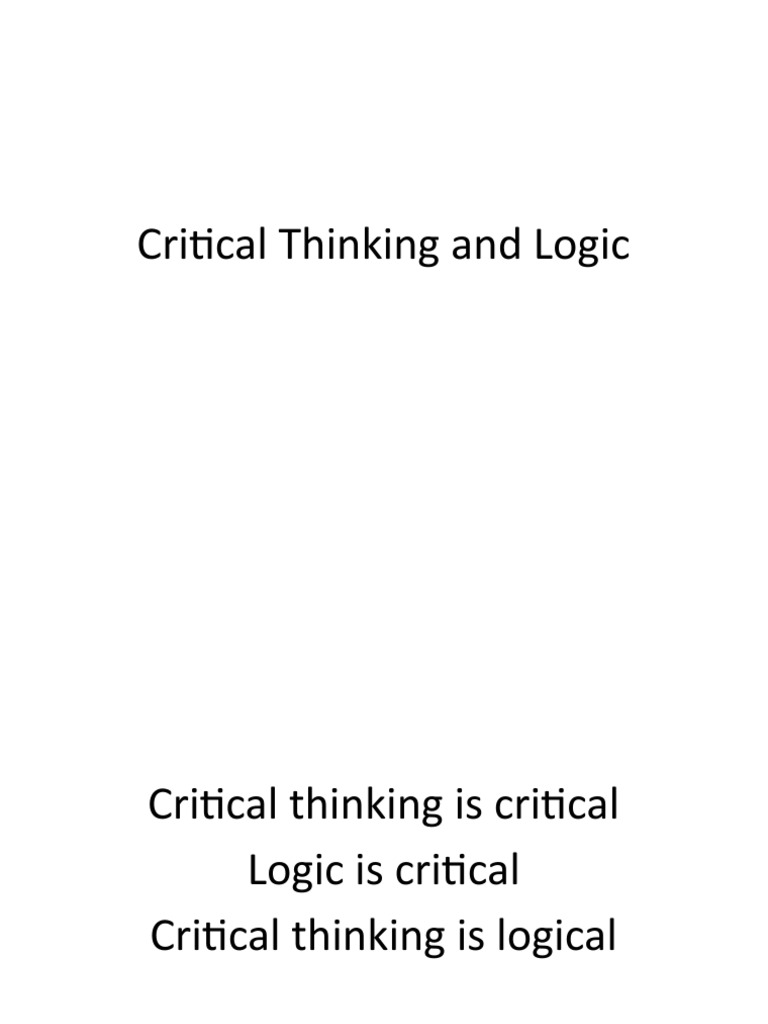 Mastering Critical Thinking and Logic | PDF | Career & Growth | Science ...