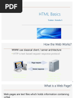 HTML Basics: Trainer-Renuka S