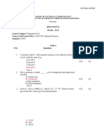 VTU Analog Electronics Quiz Questions