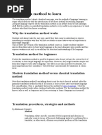 Download Translation method to learn by Amna Darti Patha SN51697510 doc pdf