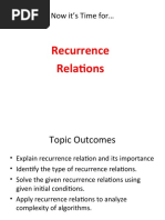 Recurrence Relations