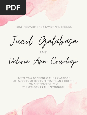 Wedding Invitation