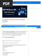 40 Data Structure MCQ's To Test Your Computer Knowledge: GK & Gs Latest Jobs Previous Year Papers Q & A More