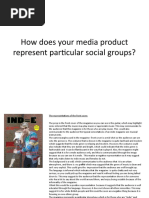 How Does Your Media Product Represent Particular Social