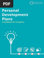 PersonalDevelopmentPlans - Guidebook For Caregivers v2