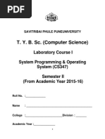 T. Y. B. Sc. (Computer Science)